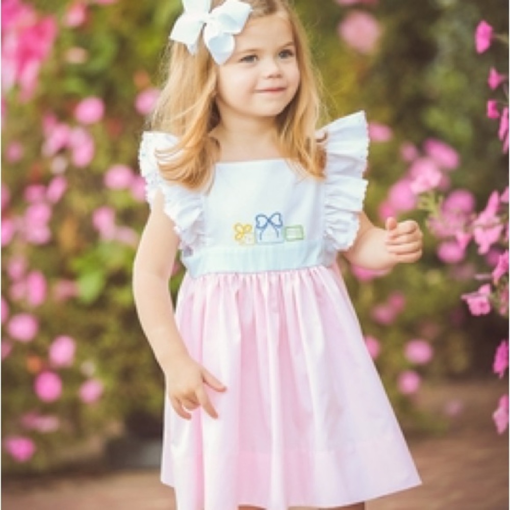 THE PROPER PEONY PINK BIRTHDAY GIFTS PINAFORE DRESS